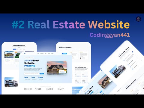 #2 Real Estate Project using HTML, CSS and JavaScript || By @Codinggyan441