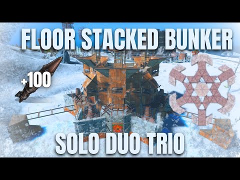 MOST UNRAIDABLE Base in Rust! with Floor Stacking, 5 Bunkers (CHEAP) Solo/Duo/Trio