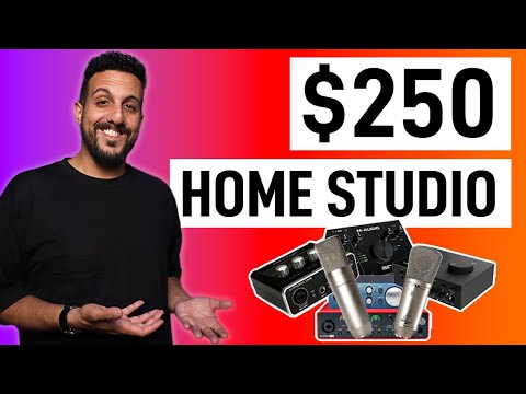 Simple home recording studio setup for only $250.