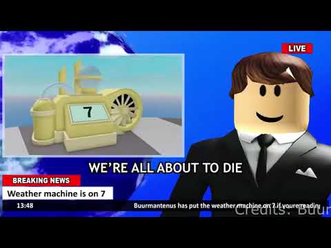 WEATHER MACHINE IS ON 7! #roblox #robloxshorts #robloxanimation