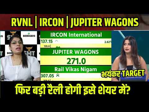 Railway Stocks 🚨RVNL | IRCON | JUPITER WAGONS Share फिर बड़ी रैली होगी इसे शेयर में?