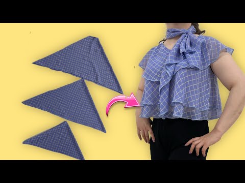 Easy sewing of modern clothes🎀🦋💥/Summer dress sewing tutorial for beginners🌞👗