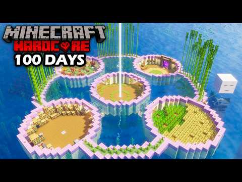 I Survived 100 Days in an OCEAN ONLY WORLD in Minecraft Hardcore...