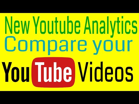 New Youtube Studio Analytics to compare videos