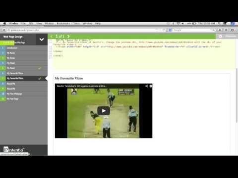 Web Page Design: My Favourite Video