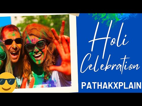 Holi enjoy || celebration at my home town | pathakxplain 
