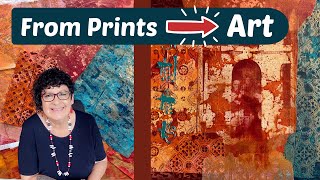 What To Do With All Your Gelli Prints? Try This!