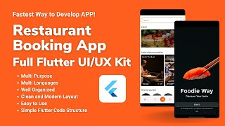 RestaurantBooking App - Full Flutter UI/UX Kit