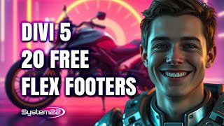 Divi 5 Free Download – 20 Flexbox Footers (Install & Customize)