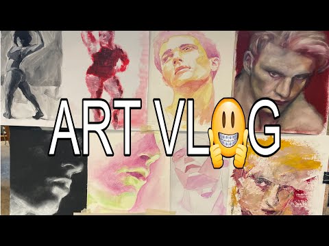 4teen year old art vlog