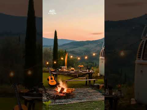 Acoustic Guitar Escape 🚗 Peaceful Tuscan Drives