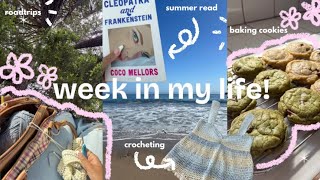chill week in my life! | crocheting, baking, trips to santa cruz and japantown