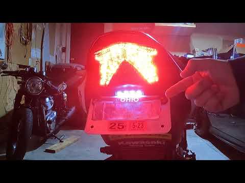 Z900 TST Industries Tidy/Brake/Signal Lights And Leo Vince LV10 Carbon Slip-on Upgrade