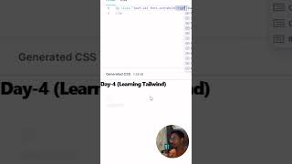 Day 4/20 learning tailwind css #typography #website #designing #css