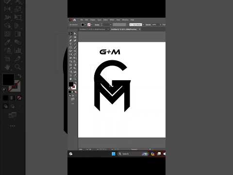 G+M logo design by Illustration 🎨#trending #shorts #short #viral #drawing #art
