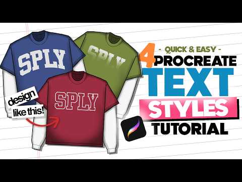 5 Ways to Make Your Text Designs Look Less Boring! (Procreate Tutorial)
