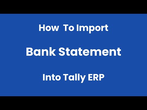 How to import Bank Statement into Tally ERP - Xcel2tally.com