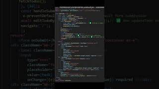 EditTodo.jsx file || Todo web app using spring boot and react js full stack application