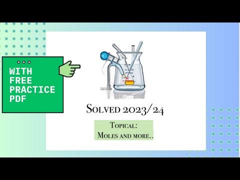 MOLES & Empirical Formula with FREE PRACTICE PDF| Solved Topical Qns |2023/2024| IGCSE Chemistry