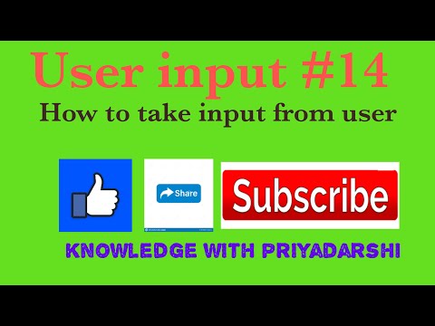 how to take input from user in python