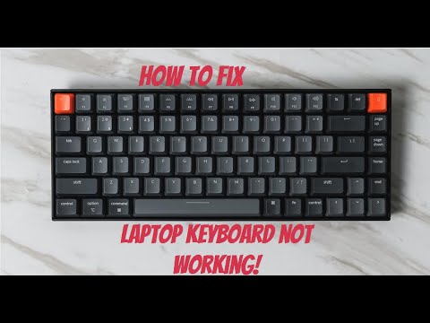 How to fix laptop keyboard not typing