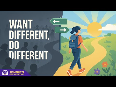 If You Want Different, Do Different | English & Chill with Jennie | English Podcast