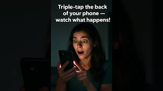 Triple-Tap Flashlight Trick You Didn’t Know! #PhoneHack #FlashlightTrick #SmartphoneTips #BackTap