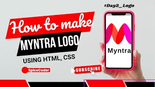 Creating Myntra Logo using HTML CSS : Easy and Fun!🔥