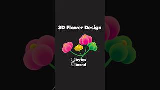 3D Flower design #graphicdesign #shapedesign #logodesign #bytesandbrand #digitalagency #illustrator