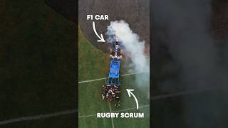 F1 Car VS Rugby Scrum