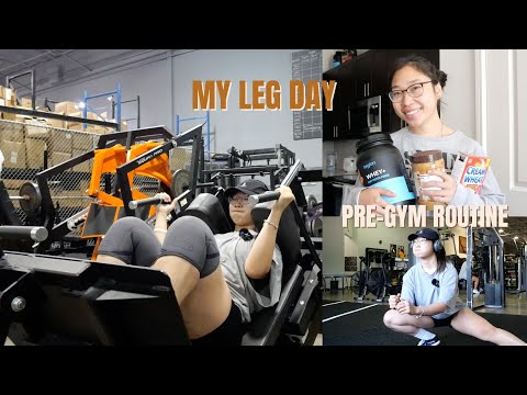 GYM VLOG | Pre-Gym Routine & Leg Day