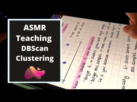 ASMR Teaching you a clustering algorithm | DBScan | iPad writing | whispering