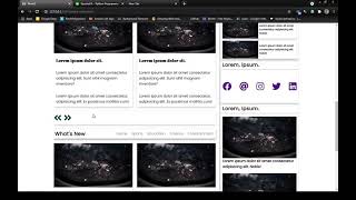 HTML Template by using CSS Grid and Flexbox