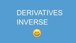 DERIVATIVES MADE EASY !!!