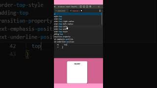 CSS Shapes - Heart #shorts #css3 #valentinesday