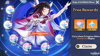 GOOD NEWS!! 17400 FREE PRIMOGEMS FOR COLUMBINA AND NEUVILLETTE IN VERSION 6.3 - Genshin Impact