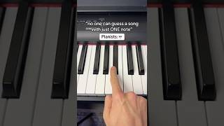 Can You Guess This Song With ONE Note?🤔 #piano #tutorial #music