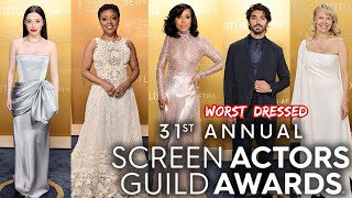 10 WORST DRESSED AT THE SAG AWARDS 2025!