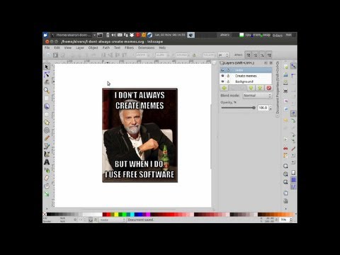 [HowTo] Criando memes com o Inkscape