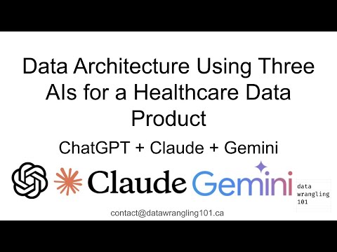 Designing Data Architecture for a Healthcare Data App using 3 AIs