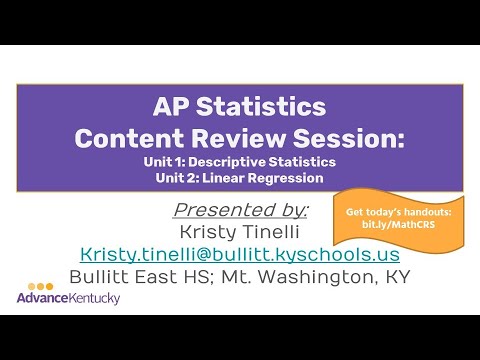 AP Statistics Content Review Session #1