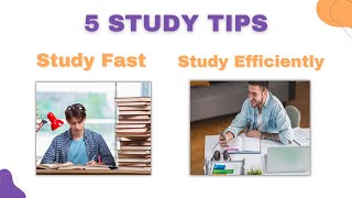 How To Study Fast And Efficiently | 5 Study Tips to Study More in Less Time | #studytips #shorts