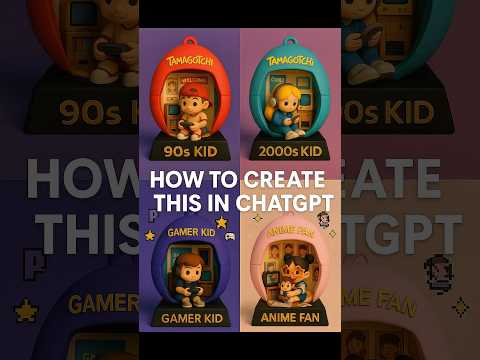 How to Create a 90s Kid Vinyl Toy Image Using ChatGPT #shorts #aiart #aitutorial
