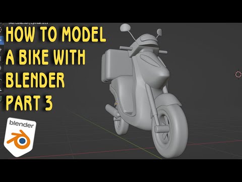 Blender 3d, Blender Tutorial - How to create a scooter in blender.