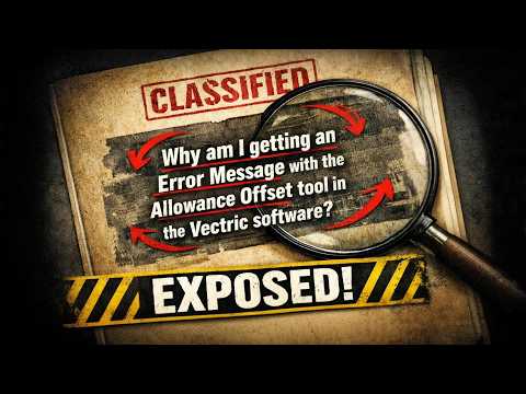 Why the Allowance Offset Failed in the Vectric Software