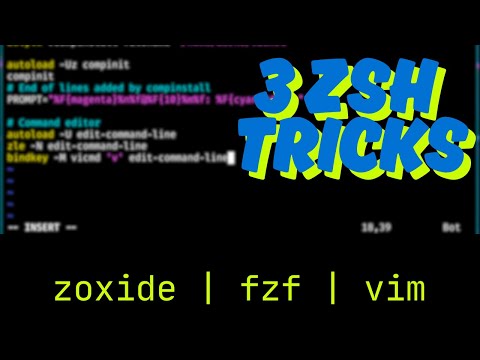 Faster workflow in ZSH