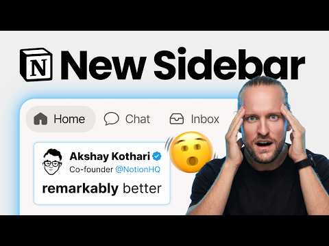 Notion Just Announced BIG Sidebar Changes (+2 New Features)