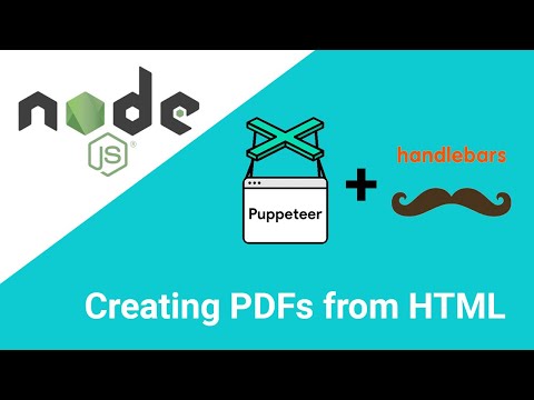 Twindle: Creating PDFs using Puppeteer & Handlebars with HTML