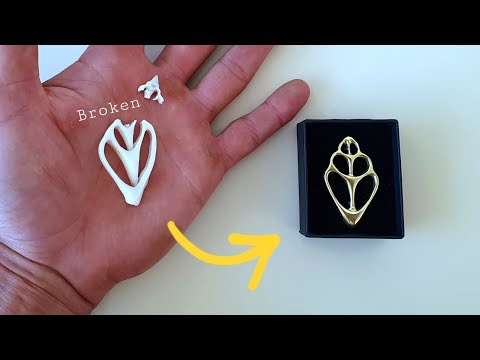 Turning beautiful memories into a brass pendant!