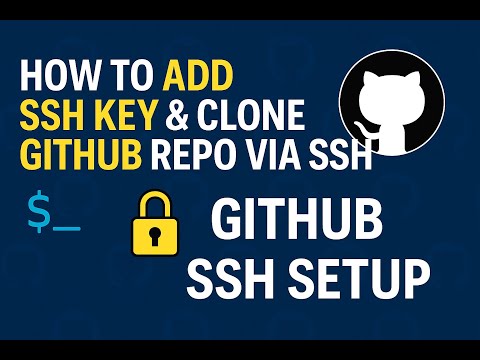How to Add SSH Key & Clone GitHub Repo via SSH 🔐 | GitHub SSH Setup for Beginners